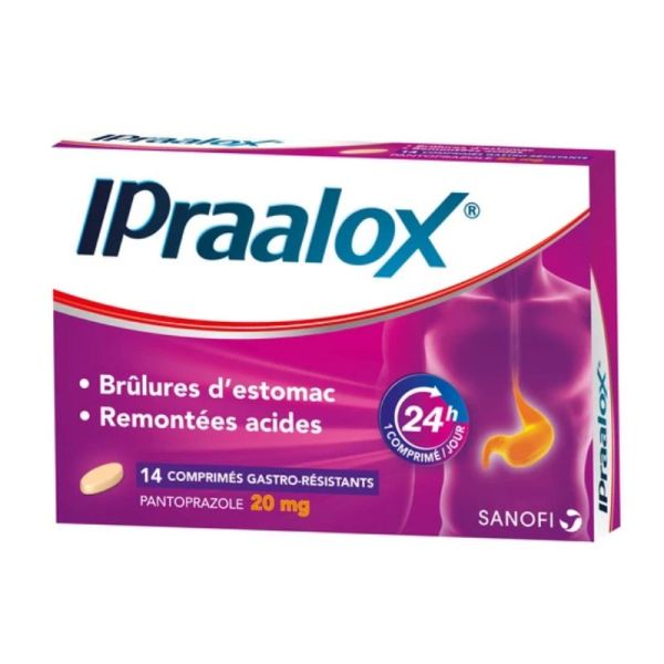 Ipraalox pantoprazole 20mg 14 comprimés
