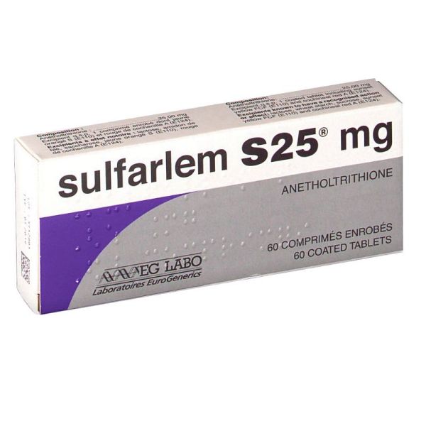 Sulfarlem S 25Mg  90 comprimés