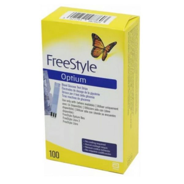 Abbott Freestyle Optium 100 bandelettes