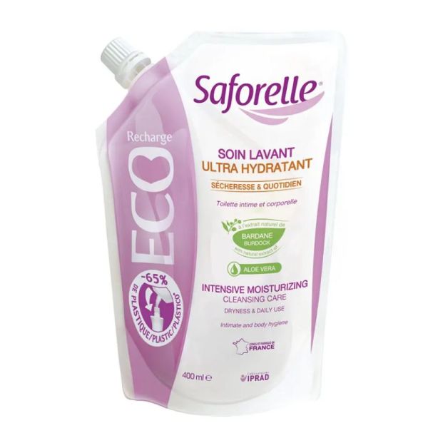 Saforelle Soin Lavant Ultra Hydratant Recharge 400 ml