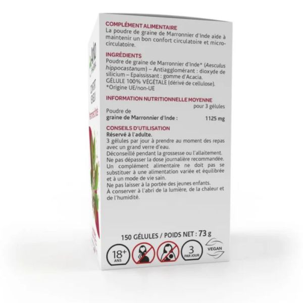 Arkogélules marronnier d'Inde bio 1125mg graine 45 gélules
