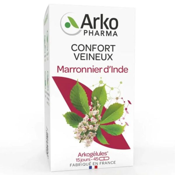Arkogélules marronnier d'Inde bio 1125mg graine 45 gélules