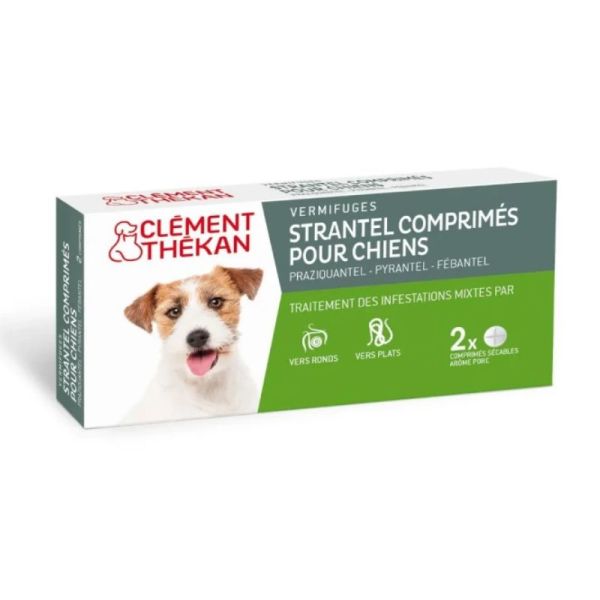 Clément Thékan Strantel chiens vermifuge 2 comprimés