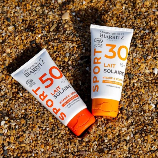 Laboratoires de Biarritz sport lait solaire SPF30 bio 50ml