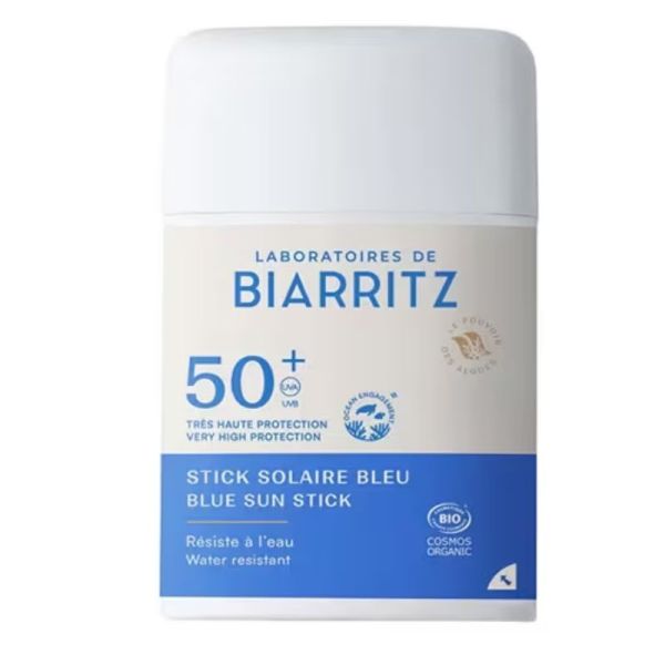 Laboratoires de Biarritz Soins Solaires Sport Stick SPF50+ Bio Bleu 12g