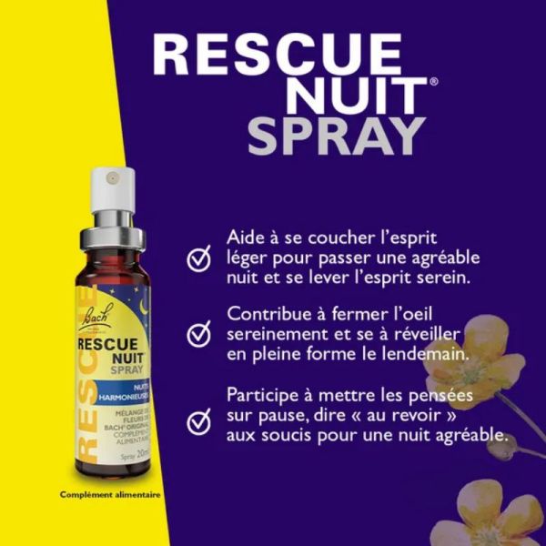Bach Rescue Nuit spray 20ml