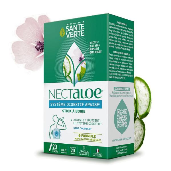 Sante Verte Nectaloe sticks à boire 20 sticks