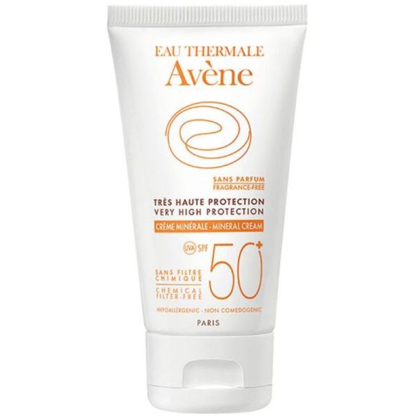 Avène Protection Solaire SPF50+ crème minérale SPF50+ visage 50ml