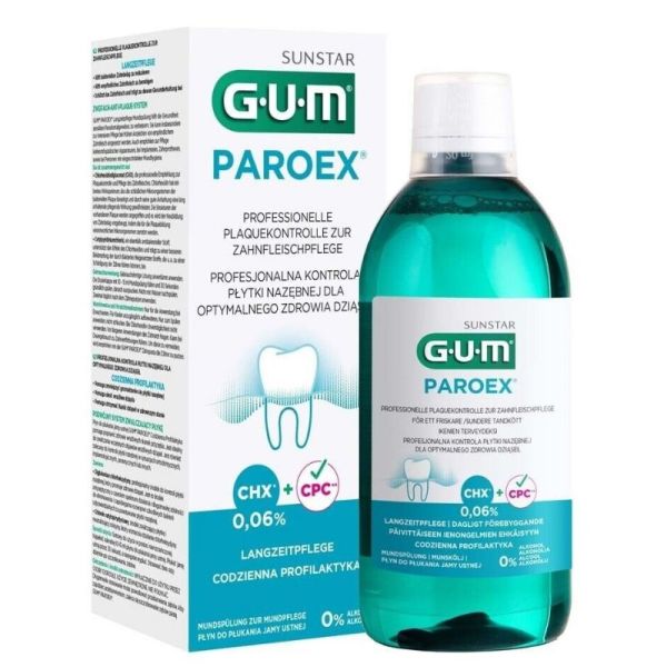 Gum Paroex bain de bouche antiseptique 500ml