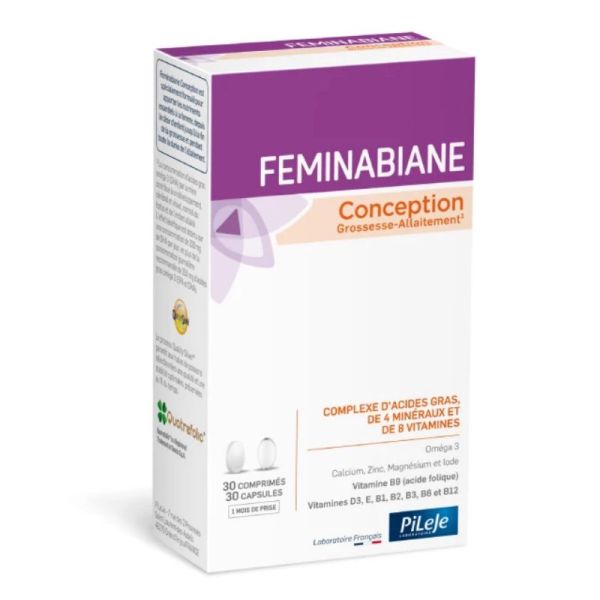 Pileje Feminabiane Conception 30 Comprimés + 30 Capsules
