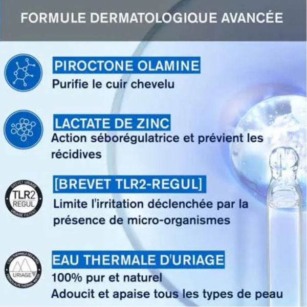 Uriage DS Hair shampooing traitant anti pelliculaire 200ml