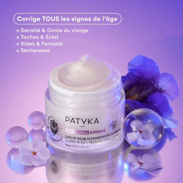 Patyka âge global suprême crème redensifiante peaux normales 50 ml
