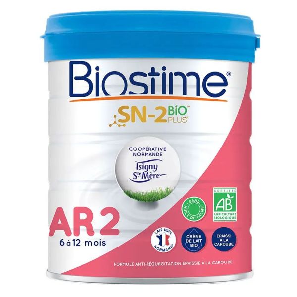 Biostime Lait Infantile SN-2 Anti Regurgitations Bio De 6 a 12 mois 800g