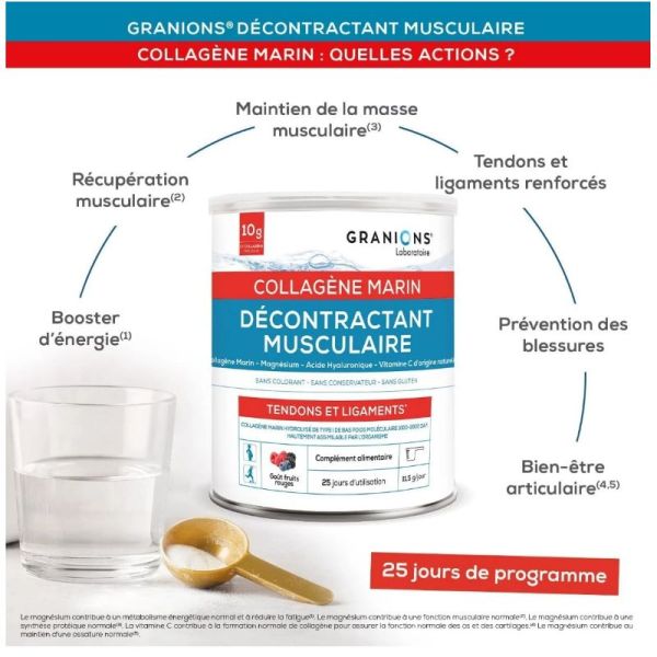 Granions Collagène Marin décontractant musculaire 300g
