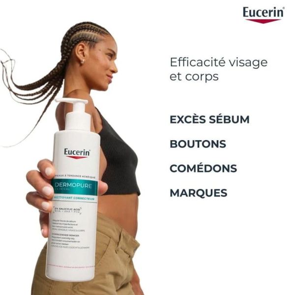 Eucerin DermoPure Clinical gel nettoyant triple action 400ml