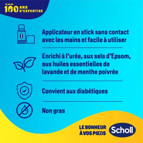 Scholl Stick anti-crevasse réparateur U+ 25% d'urée 70g