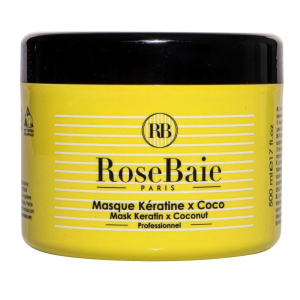 RoseBaie masque Coco & kératine nutrition & hydratation 500ml