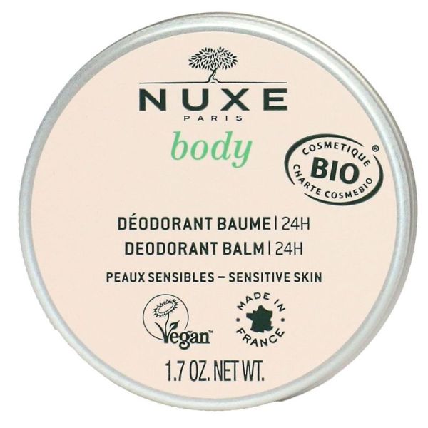 Body déodorant baume 24h peau sensible 50g