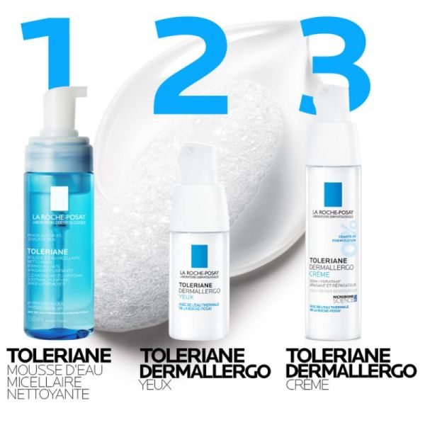 Roche Posay Tolériane mousse d'eau micellaire nettoyante démaquillante 150ml