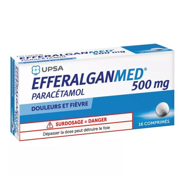 UPSA EfferalganMed Paracétamol 500 mg 16 comprimés