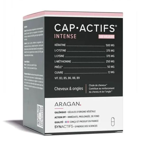 Aragan Synactifs CapActifs intense cheveux et ongles 120 gélules