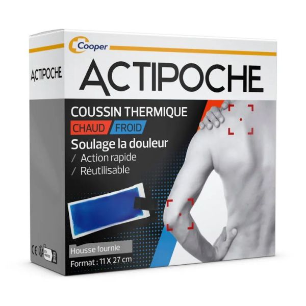 Actipoche Coussin Thermique Chaud Froid 11 x 27 cm