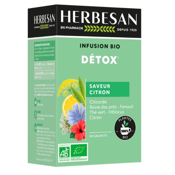Herbesan  Infusion détox 20 sachets
