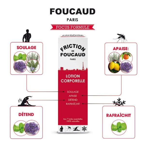 Foucaud lotion corporelle Aux 7 huiles essentielles 500ml