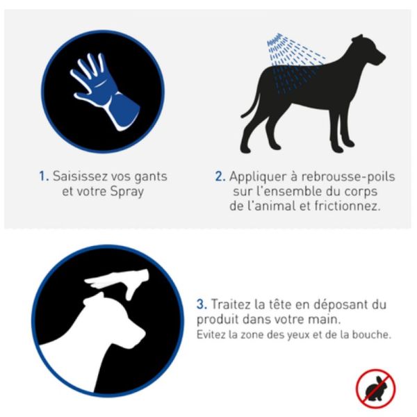 Frontline spray cutane anti Puces tiques et poux pour chat et chien 250ml