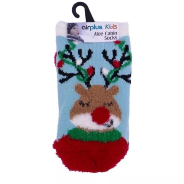 AirPlus Aloe Cabin Chaussettes Hydratantes Enfant Renne Pointure 28-36