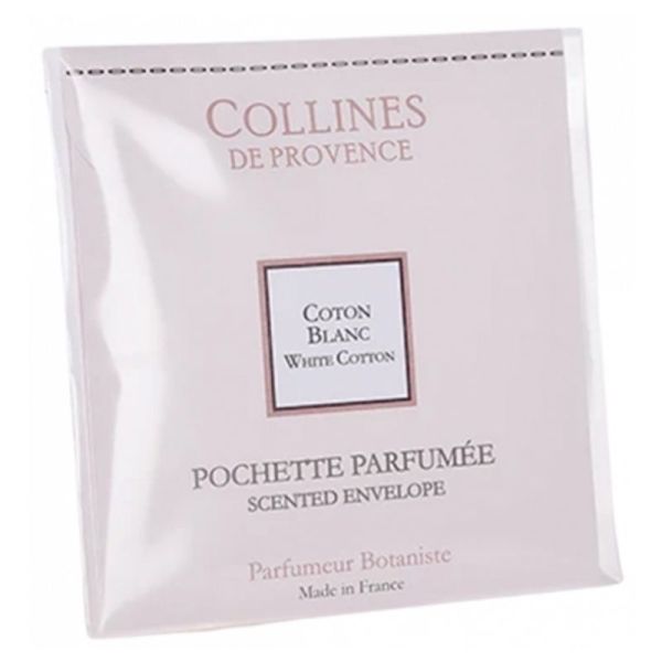 Collines de Provence Pochette Parfumée Couture Senteur Coton Blanc