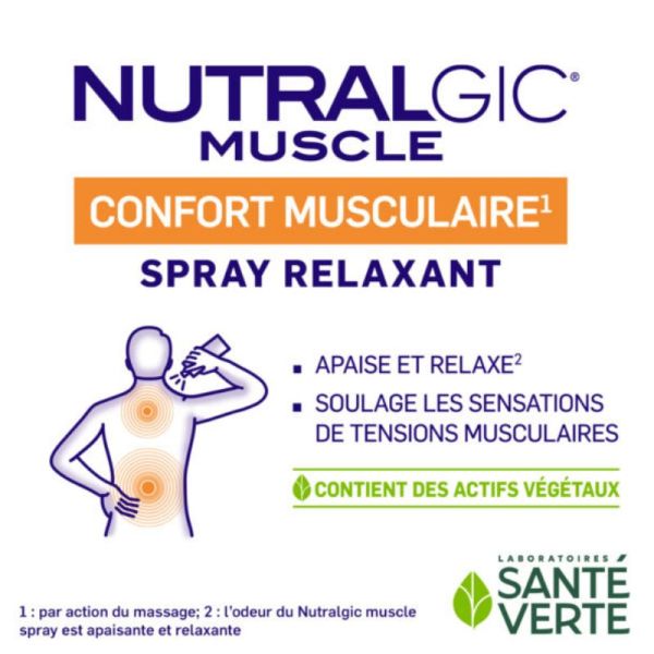 Sante Verte Muscle Spray relaxant confort musculaire 100ml