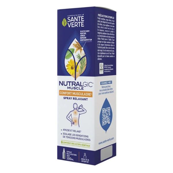 Sante Verte Muscle Spray relaxant confort musculaire 100ml