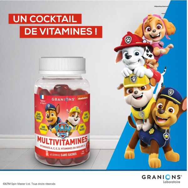 Granions Kid Pat'Patrouille multivitamines 60 gummies
