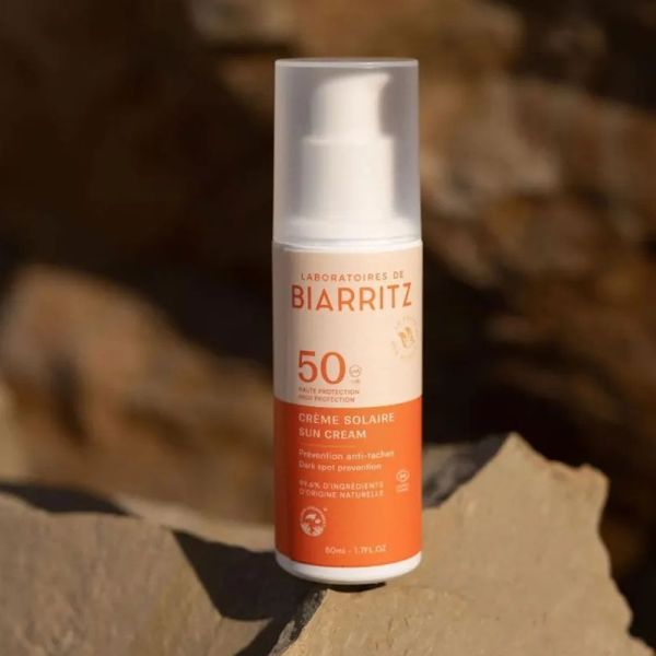 Laboratoires de Biarritz crème solaire SPF50 visage Bio 50ml