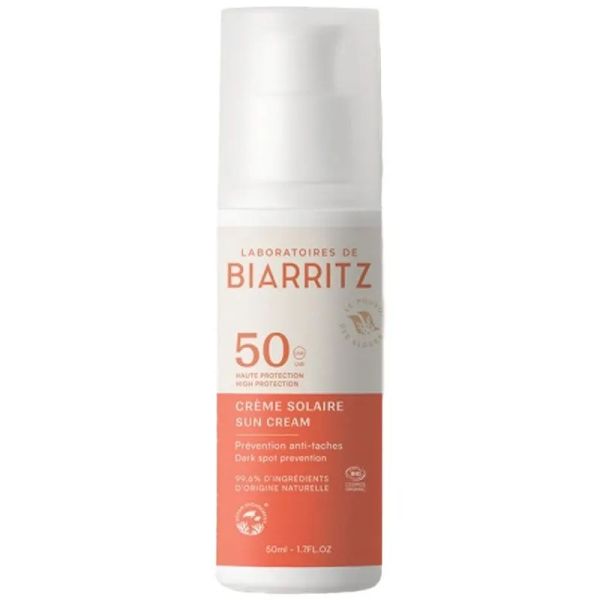 Laboratoires de Biarritz crème solaire SPF50 visage Bio 50ml