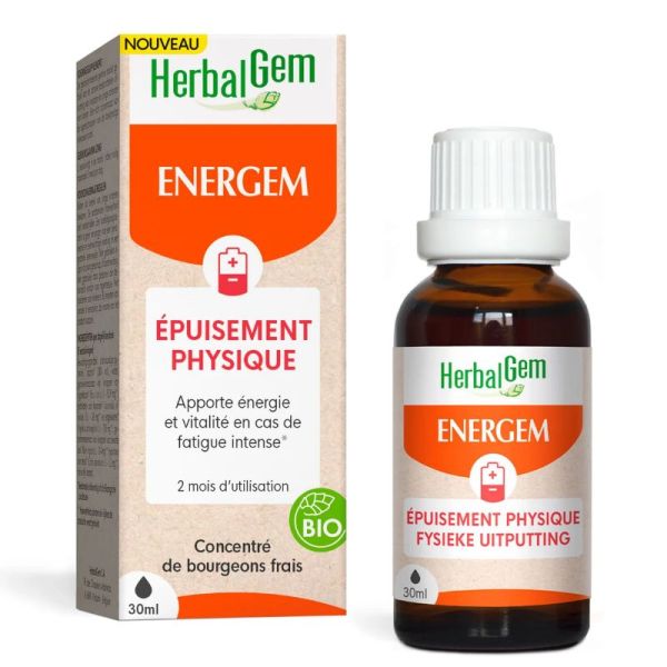 Herbalgem EnerGem épuisement physique Bio 30 ml