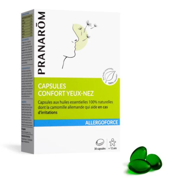 Pranarôm Allergoforce confort yeux nez 30 capsules