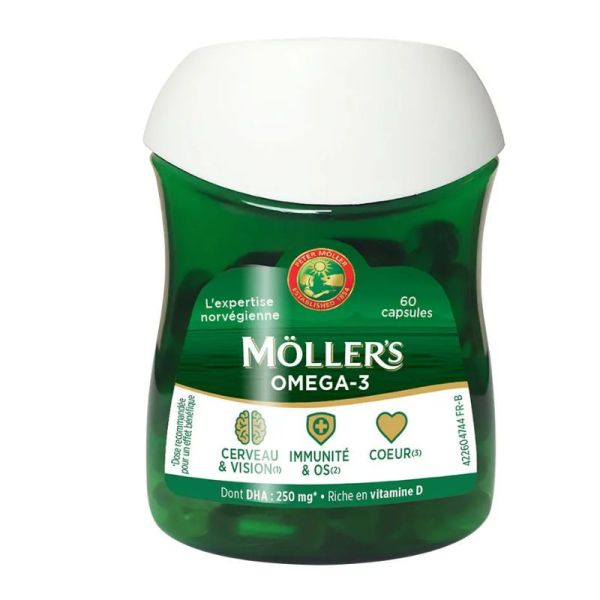 Moller's Omega3 double 60 Gélules