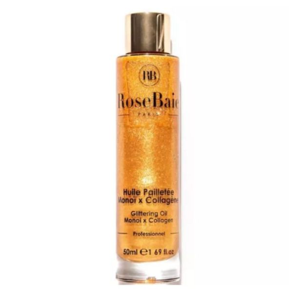 RoseBaie huile pailletée monoï colagène 50ml