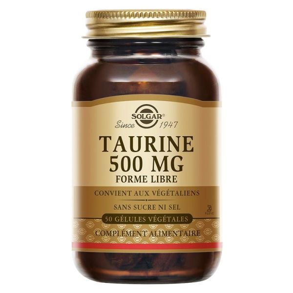 Solgar Taurine 500 mg 50 gélules végétales