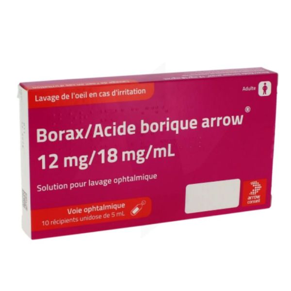 Arrow Borax acide borique 20 unidoses de 5ml