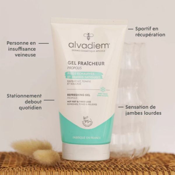 Alvadiem gel fraicheur froid Intense à la propolis 150ml