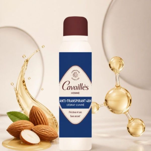 Cavaillès Absorb+ 48H Homme anti-transpirant spray 150ml