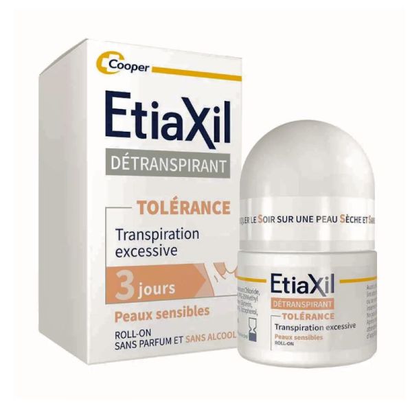 Etiaxil detranspirant séodorant Roll-On 3 jours peaux sensibles 2x15ml