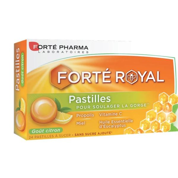 Forté Pharma Pastilles Gorge Goût Citron 24 Pastilles à Suce