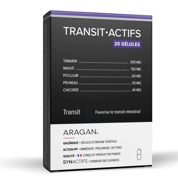 Aragan Synactifs Transit Actifs 20 gélules