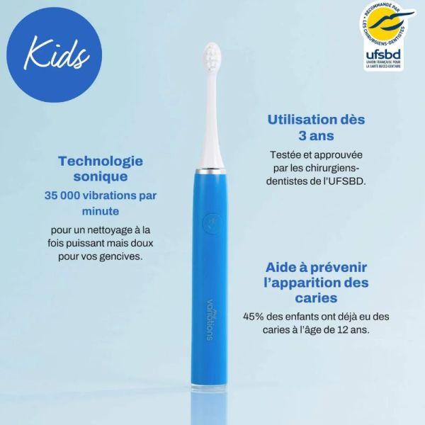 My Variations Kids Brosse à dents électrique enfant bleue