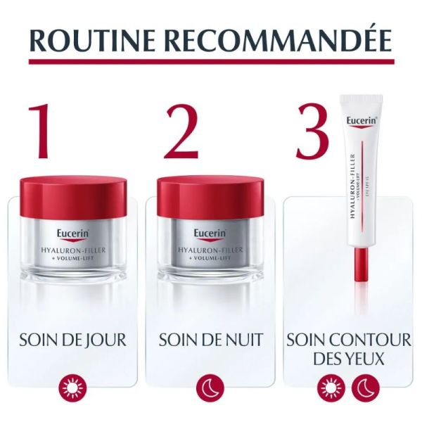 Eucerin Hyaluron-Filler + volume-lift soin de jour SPF15 peau sèche 50 ml