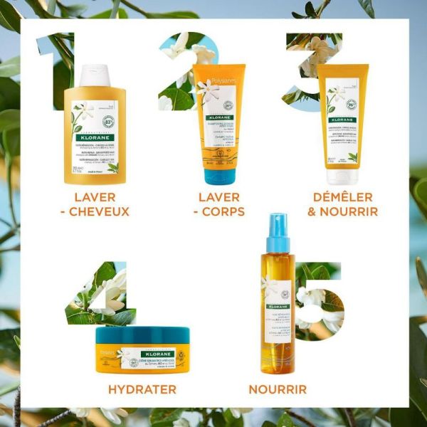 Klorane Monoi et Tamanu Bio huile réparatrice après-soleil 150ml